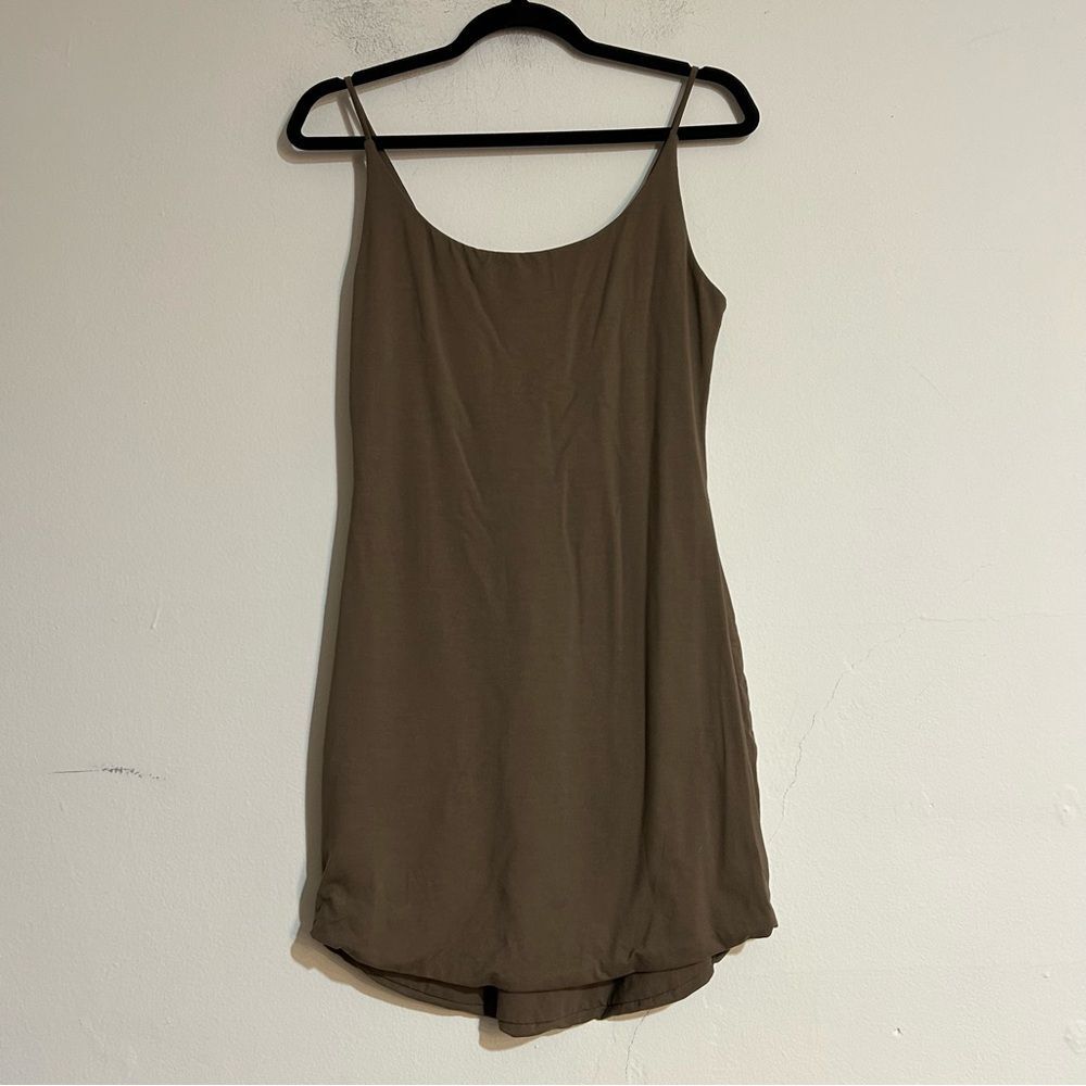 Privacy Please Revolve Cassiar Chocolate Brown Mini Dress Small Neutral Minimal